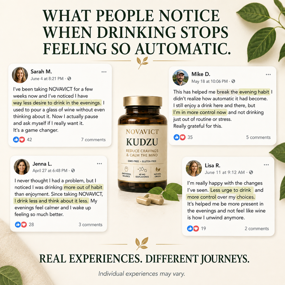 KUDZU • 40 mg of Isoflavones • 100% Natural