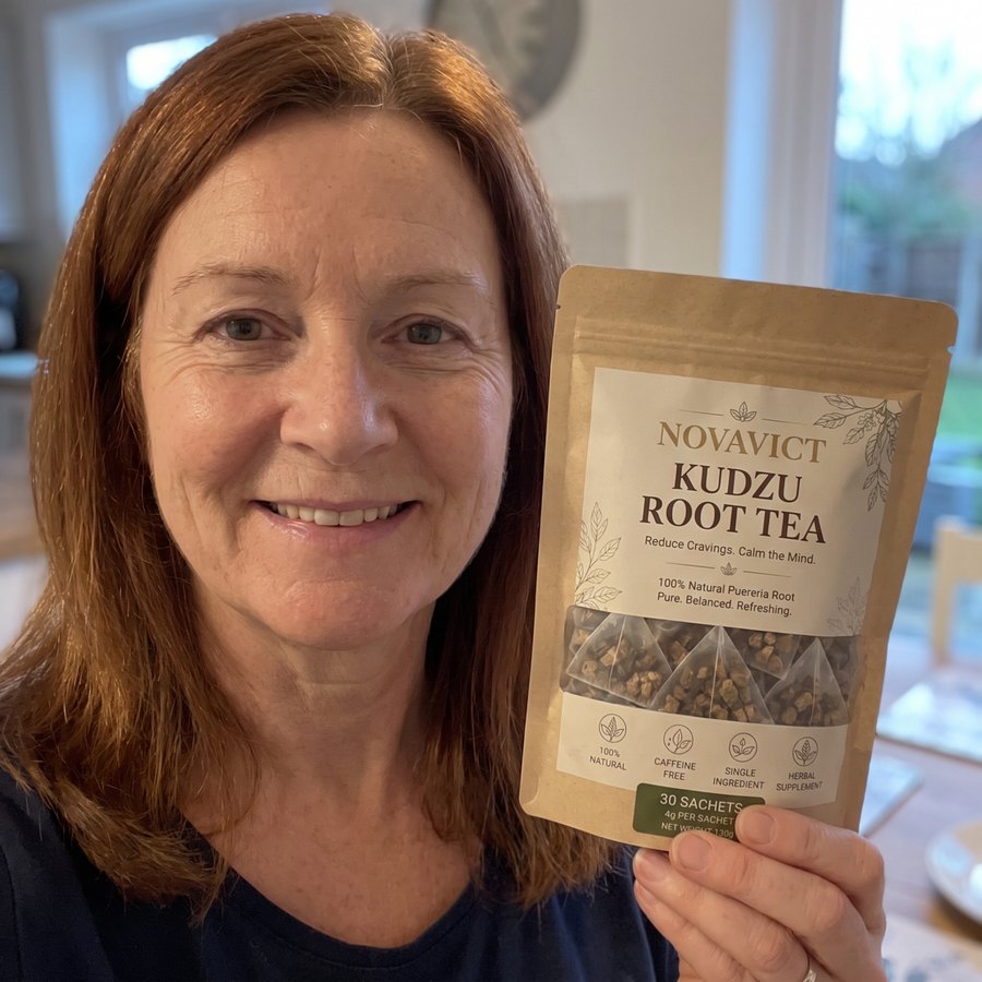 Novavict customer with NOVAVICT Kudzu Root Tea